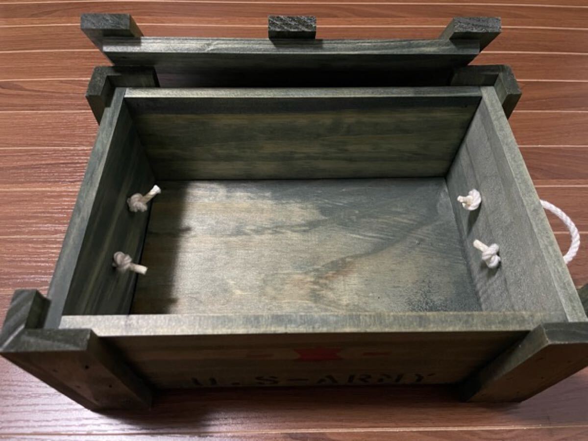 アメリカン雑貨　弾薬木箱　レトロ　ビンテージ風_画像2