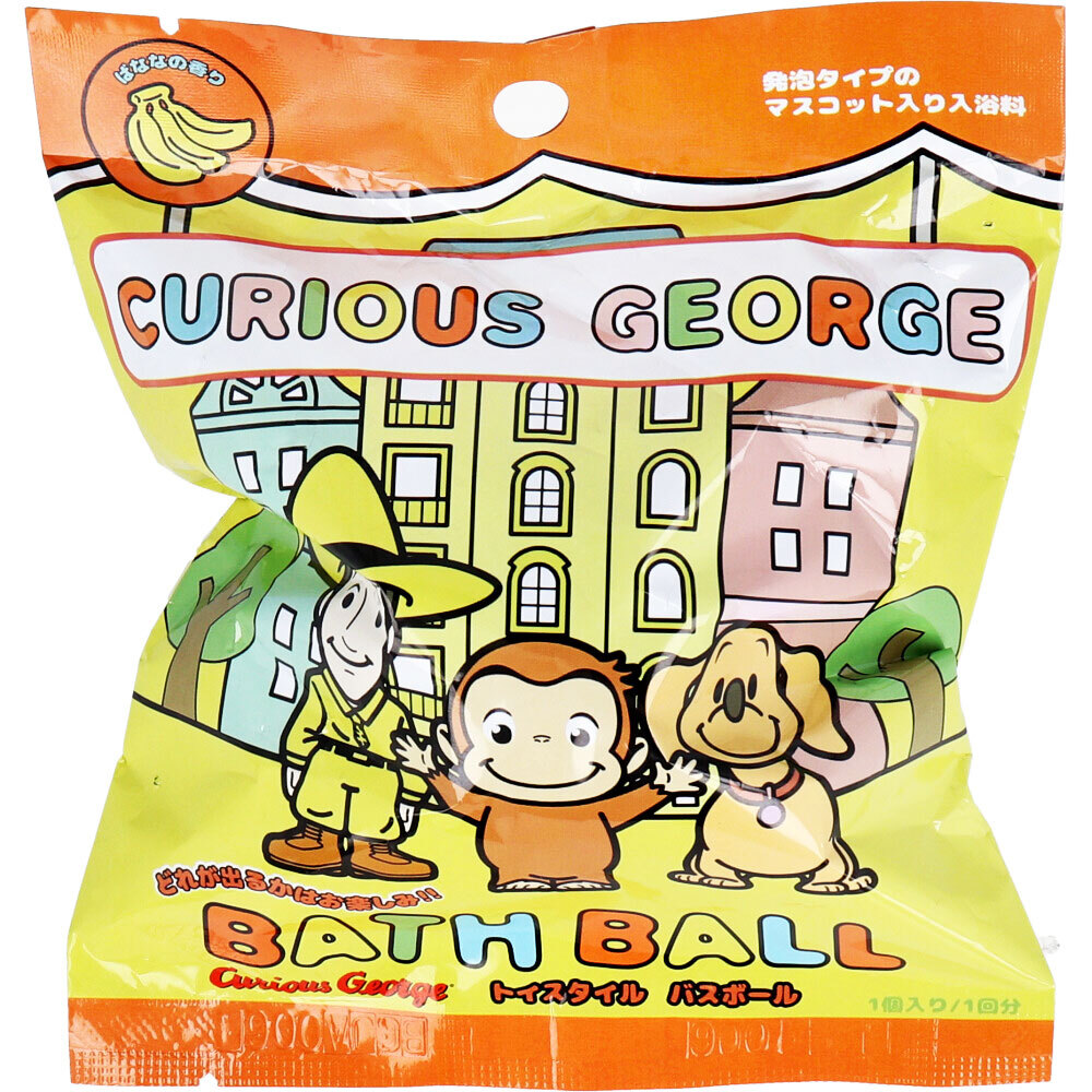 まとめ得 おさるのジョージ トイスタイル バスボール ばななの香り 60g 1回分 x [4個] /k