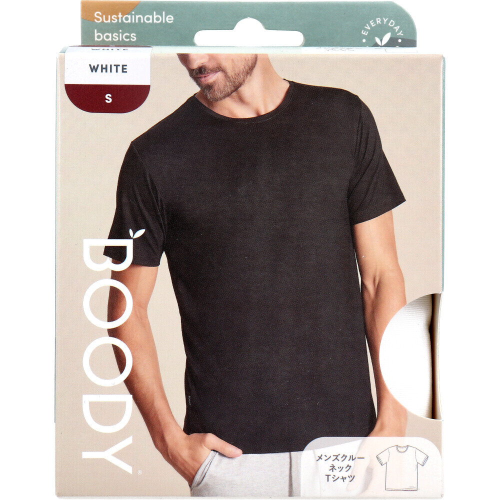 古典 まとめ得 BOODY メンズ クルーネックTシャツ Sサイズ ホワイト 半袖Tシャツ