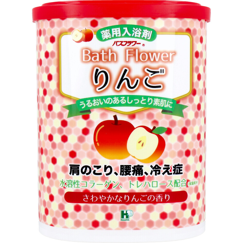 まとめ得 バスフラワー 薬用入浴剤 りんご さわやかなりんごの香り 680g x [10個] /k
