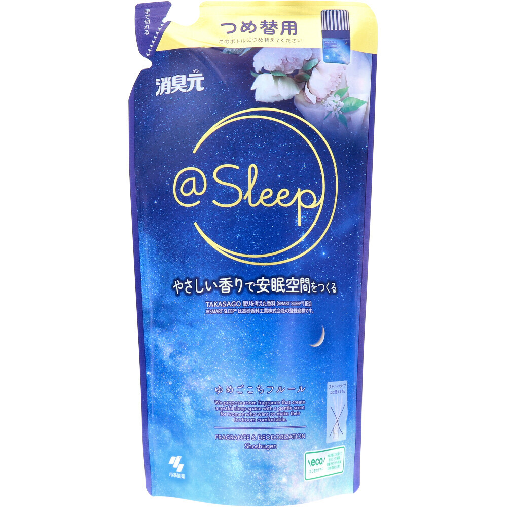 まとめ得 消臭元 ＠Sleep ゆめごこちフルール 寝室用 詰替用 400mL x [10個] /k