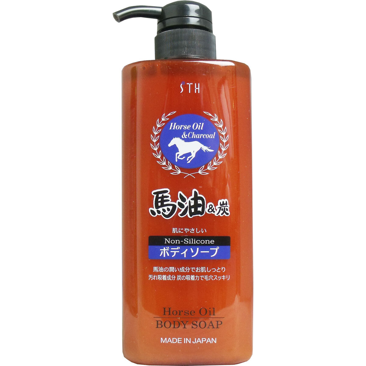 馬油＆炭ボディソープ ６００ｍＬ /k