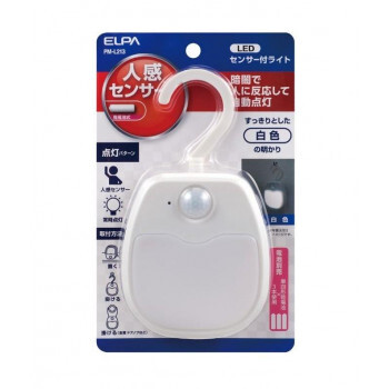 まとめ得 ELPA LEDセンサー付ライト 白色　電池式 PM-L213 x [3個] /a