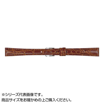まとめ得 MIMOSA(ミモザ) 時計バンド RA型押ワニ 14mm ブラウン (美錠:銀) CRA-C14 x [2個] /a