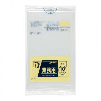 ジャパックス スタンダードポリ袋70L 透明 10枚×40冊 P-73 /a