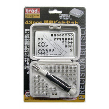 まとめ得 Trad 43pcs 精密ビットセット LT43 820043 x [3個] /a