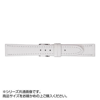 まとめ得 MIMOSA(ミモザ) 時計バンド Eカーフ 16mm ホワイト (美錠:銀) CE-WH16 x [2個] /a