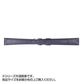 まとめ得 MIMOSA(ミモザ) 時計バンド Eカーフ 14mm ネイビー (美錠:銀) CE-N14 x [3個] /a