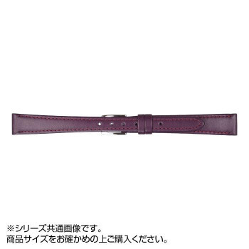 まとめ得 MIMOSA(ミモザ) 時計バンド Eカーフ 7mm ワイン (美錠:銀) CE-W7 x [3個] /a