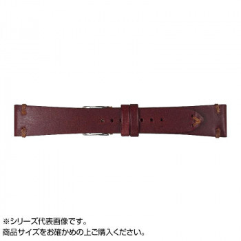Emitta(エミッタ) 時計バンド ブッテーロ 17mm ワイン (美錠:銀) EB-W17 /a