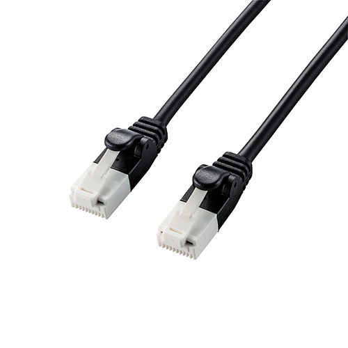 【5個セット】エレコム やわらかLANケーブル/CAT6A/爪折れ防止/5.0m/ブラック LD-GPAYT/BK50X5 /l