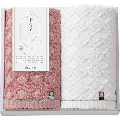 【5セット】 今治タオル 千彩美 フェイスタオル2P B9070058X5 /l