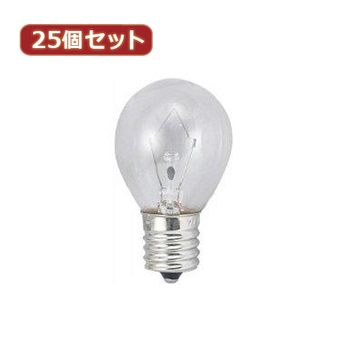 まとめ得 YAZAWA 25個セット クリプトンミニランプ25W形クリア KS351722CX25 x [2個] /l