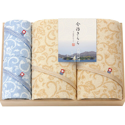 まとめ得 今治きらら 愛媛今治 木箱入バスタオル2P&ハンドタオル2P バスタオル60×115cm、ハンドタオル34×34cm B1146574 x [2個] /l