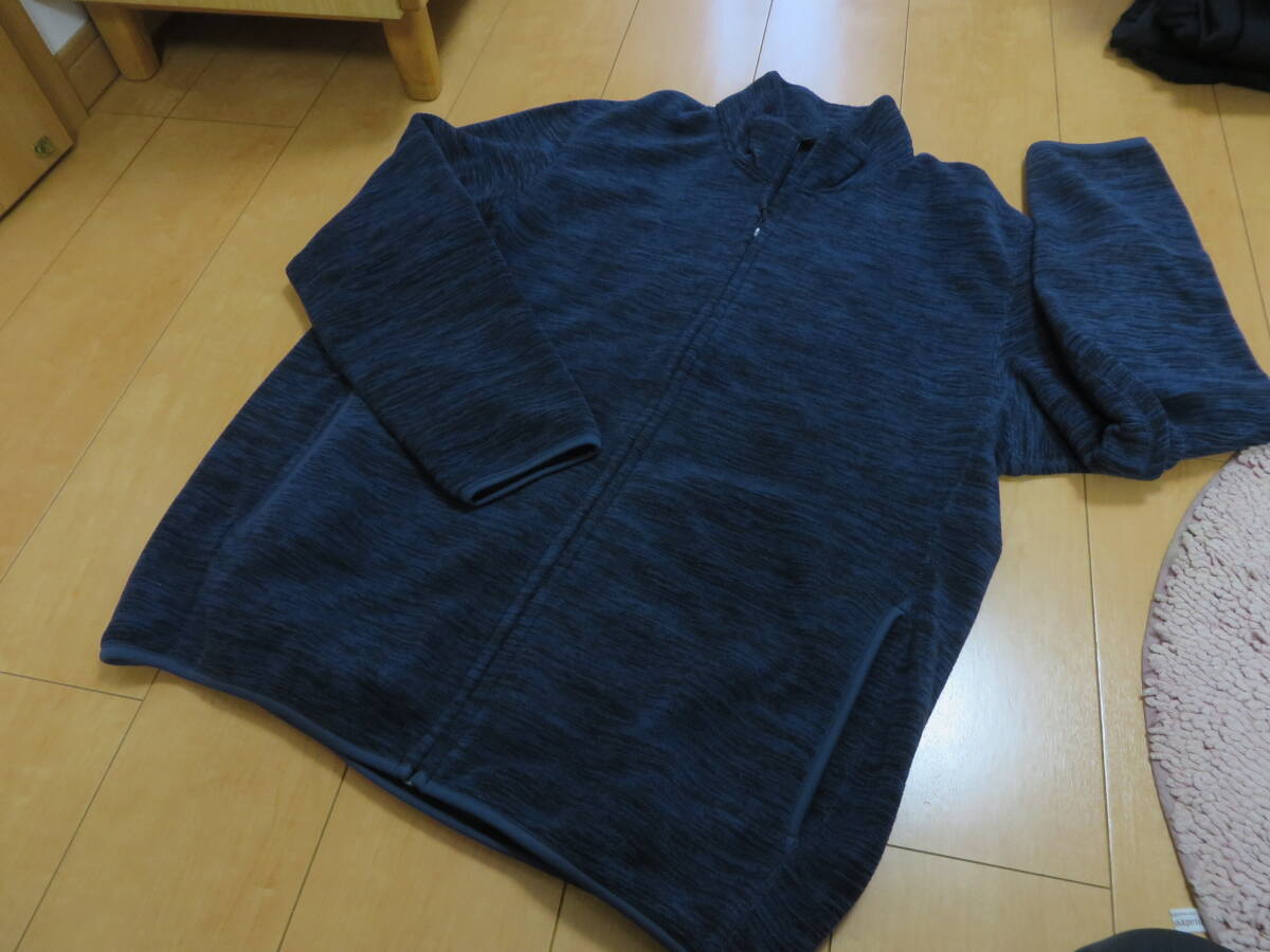 ☆ユニクロ フリースジャケット XLサイズ 迷彩ブラック 超美品☆