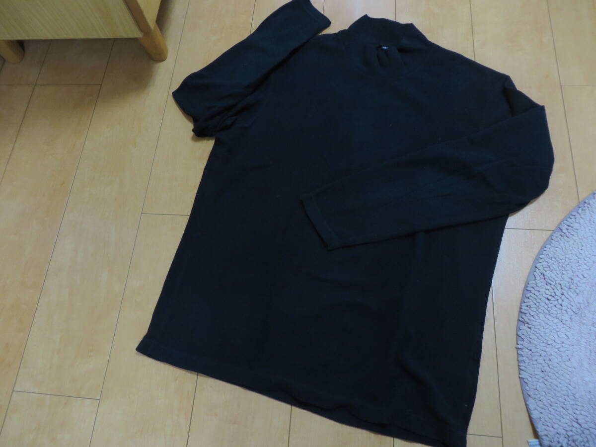 ☆ユニクロ ハイネックフリースシャツ ブラック XLサイズ 美品☆
