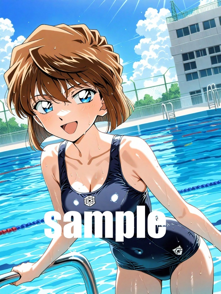 【新品】名探偵コナン灰原哀 セクシー 制服&水着姿 2体セット Yahoo!オークション - 名探偵コナン 灰原哀 水着 A4ポスター 高