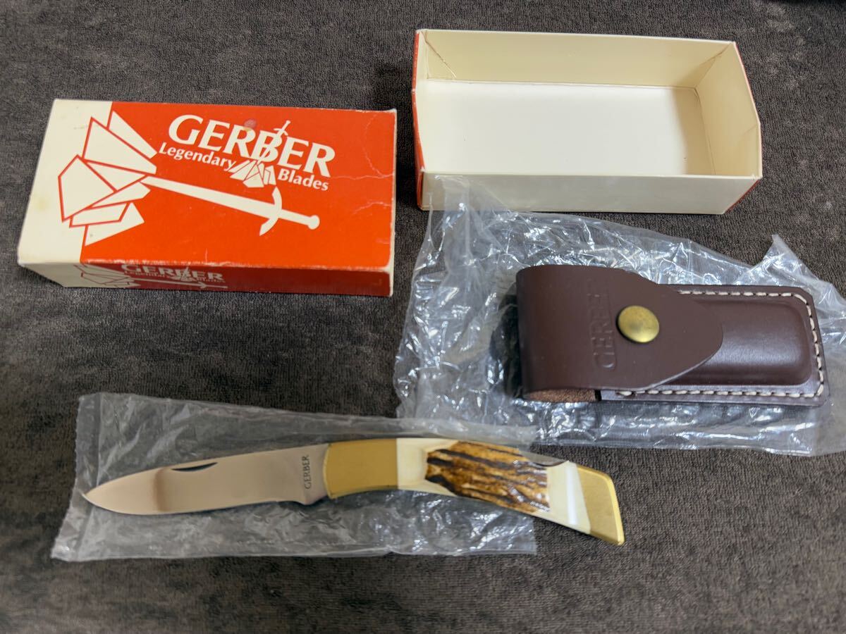  1970年代後半　FS IID Stag、ドロップポイント＆スタッグハンドル、Super Rare! オリジナルオレンジ箱、オリジナルスキャバード。
