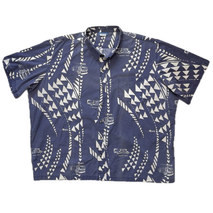 ハワイ　大きめサイズ　６XL　The Bus ホノルルのバスの運転手の制服　アロハシャツ　Island Tradition Of Hawaii ６XL