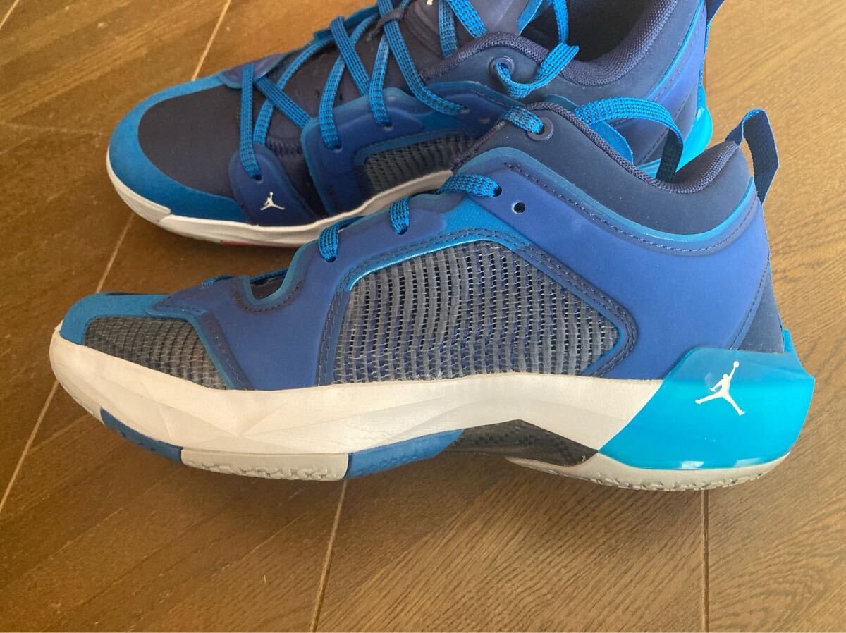NIKE AIRJORDAN エアジョーダン37 LOW military blueミリタリーブルー　DV9908 401 スニーカー　ナイキ　バッシ nba 27.0