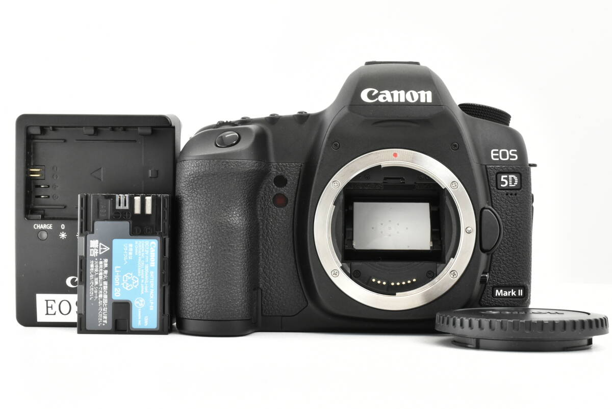 シャッターカウント407回 Canon キャノン EOS イオス 5D Mark II マーク２ 21.1MP SLR デジタルカメラ ボディ EF-973