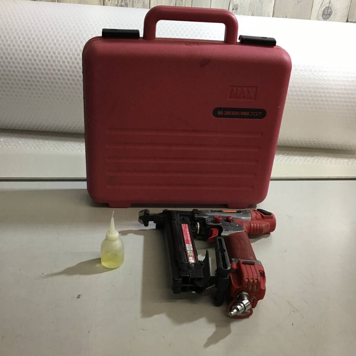 【中古品】★マックス(MAX) 高圧フロアタッカ HA-38F3D/4MA
