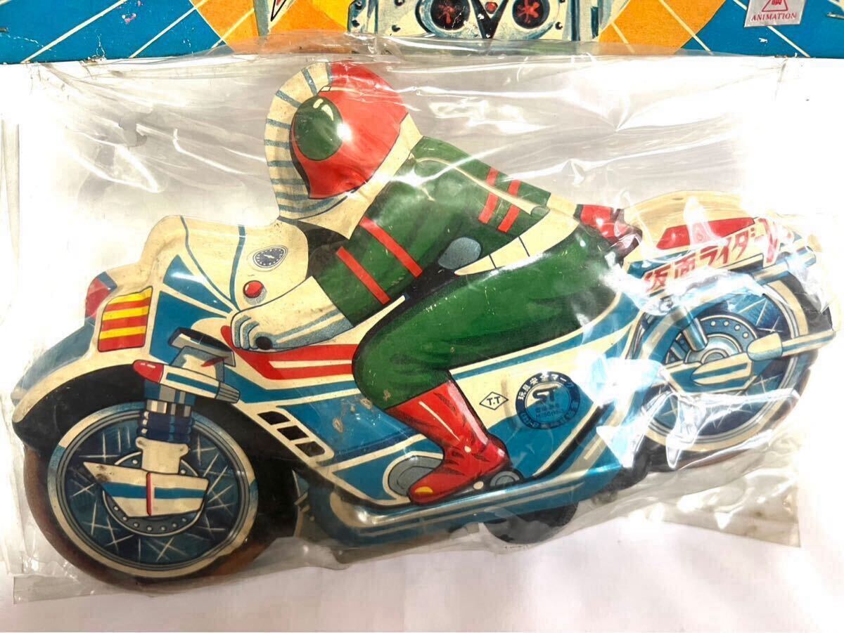 未使用・未開封！タカトク 仮面ライダーv3 ブリキ バイク