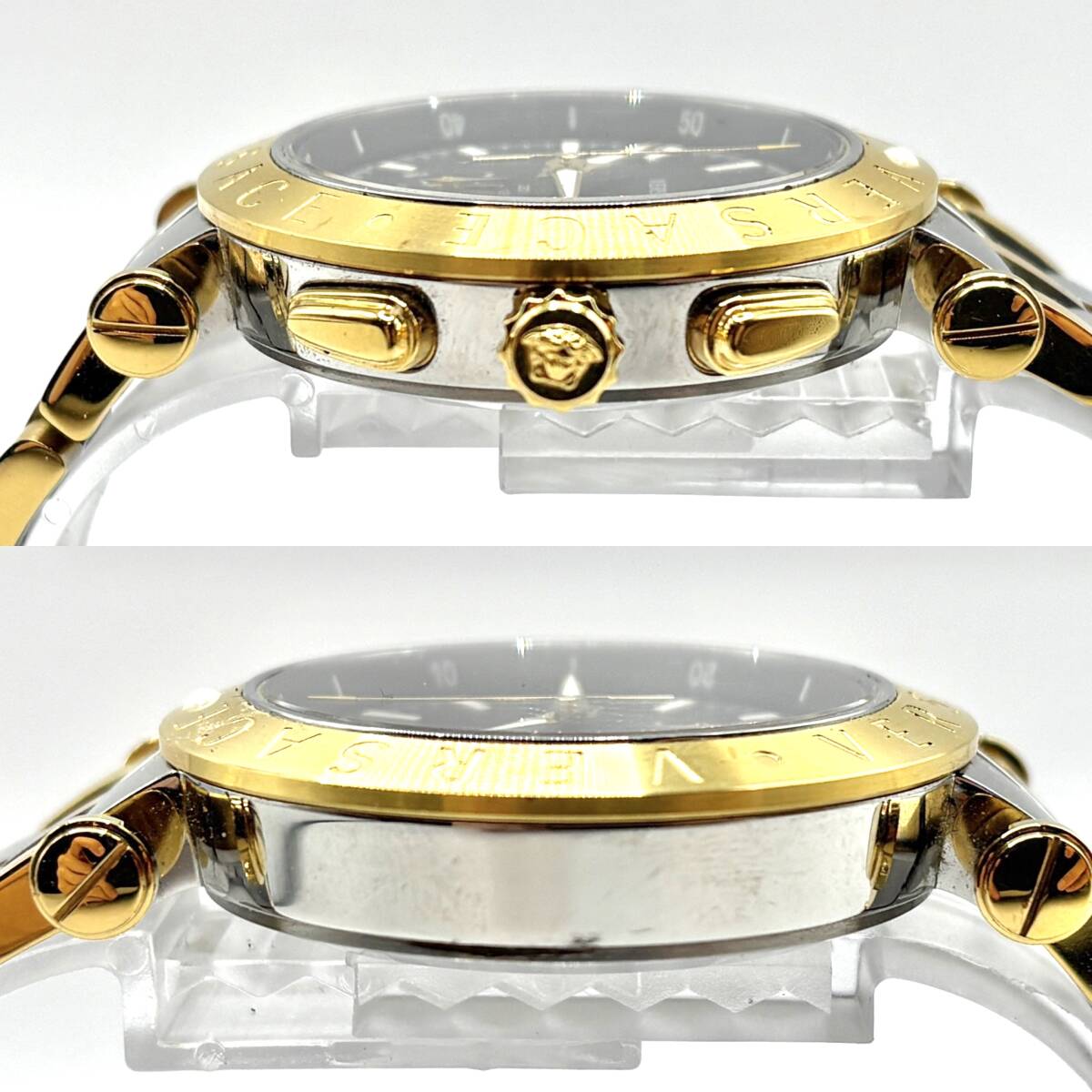 VERSACE ヴェルサーチ V-RACE SPORT VAH020016 SS/QZ 黒文字盤 VERSACE ヴェルサーチ V-RACE SPORT VAH020016 SS/QZ 黒文字盤