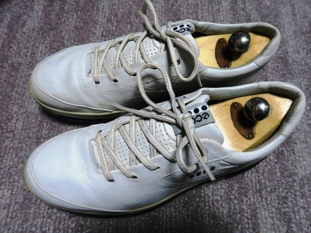 3.8万★EU製 良品 防水 透湿機能に優れる GORE-TEX エコー ECCO M GOLF COOL PRO G5 42 26.5cm EXTRA WIDTH ゴルフシューズ メンズ