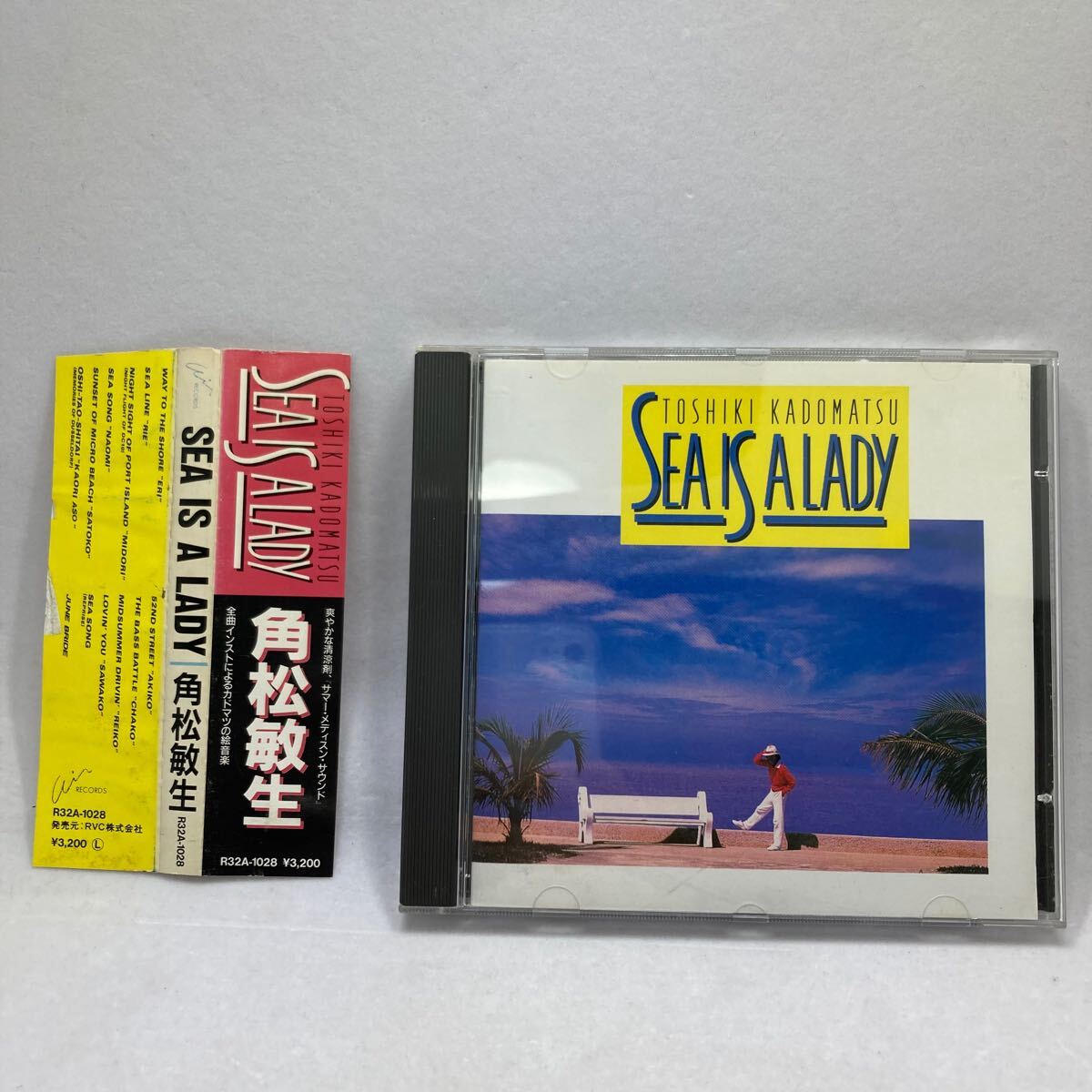稀少初回R32規格帯付CD!! 角松敏生 TOSHIKI KADOMATU SEA IS A LADY citypop R32A-1028 シティポップ light melow インスト