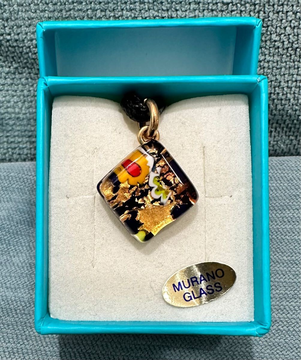 新品★ベネチア購入品★ペンダントトップ⑤　ベネチアンガラス　ムラーノグラス