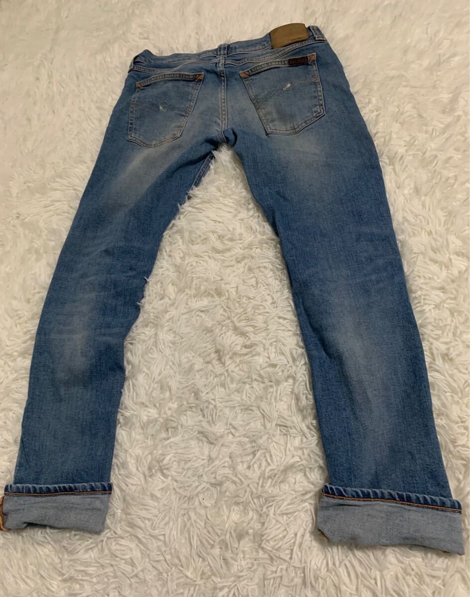 NUDIE JEANS（ヌーディージーンズ）デニム ジーンズ ストレッチ ダメージ加工　W30