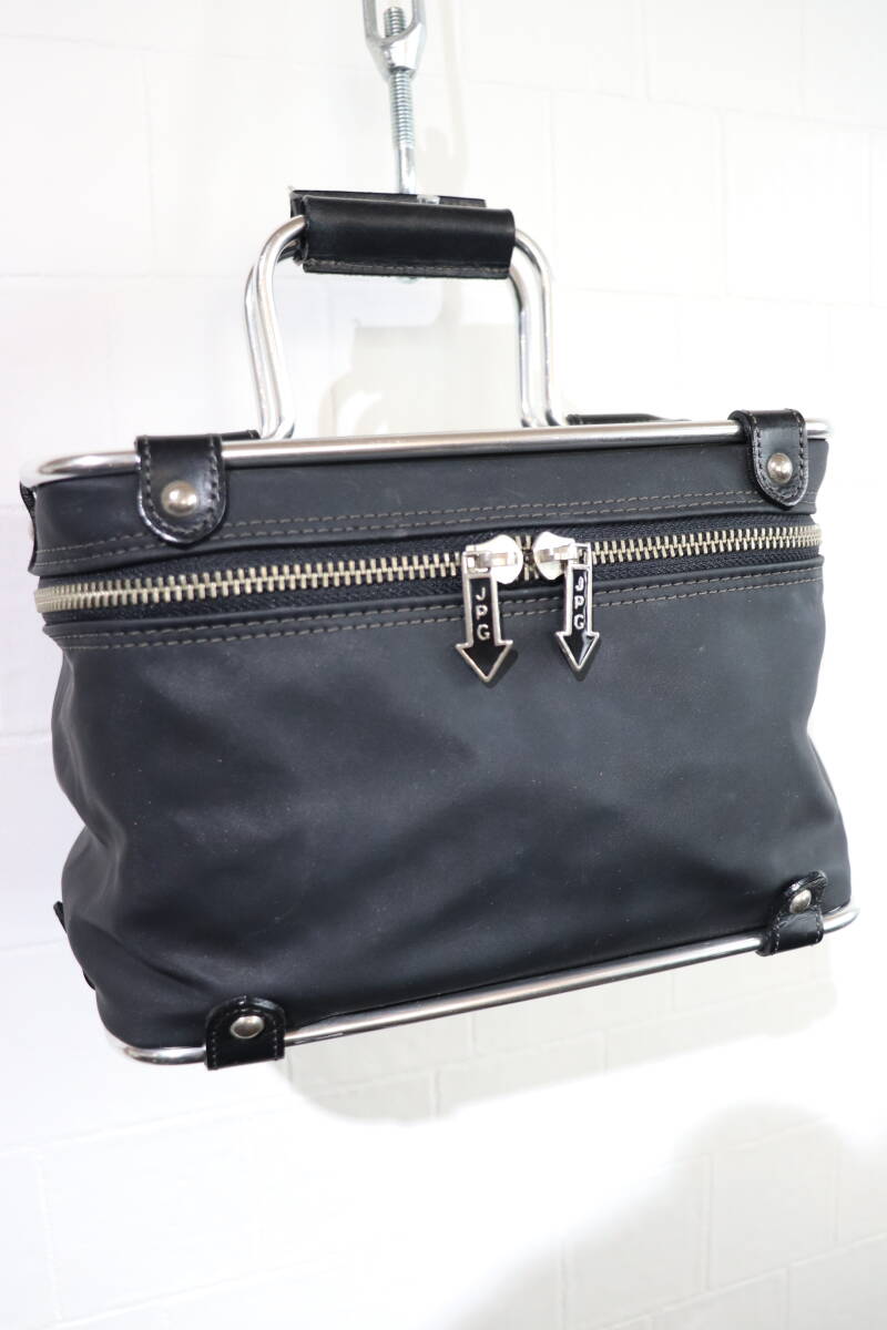 Jean Paul Gaultier Black Pipe Frame Mini Handbag 22.5×14.5 Jean Paul Gaultier Black Pipe Frame Mini Handbag 22.5×14.5
