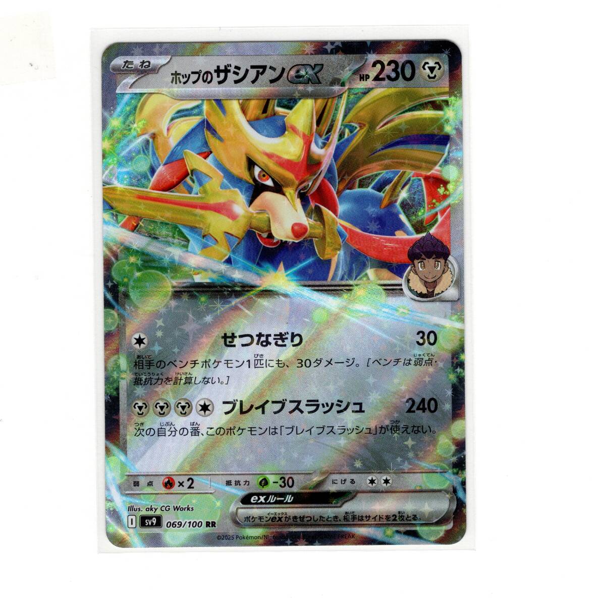 美品】ホップのザシアンex(069/100) 【RR】《ポケモンカード 美品】ホップのザシアンex(069/100) 【RR】《ポケモンカード