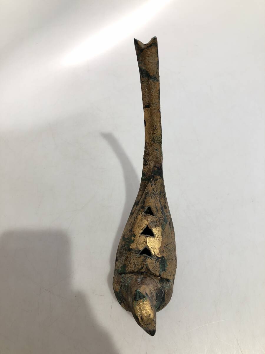 B2750 雉 きじ キジ 香炉 鉄製 鍍金 香道具 茶道具 金属工芸 B2750 雉 きじ キジ 香炉 鉄製 鍍金 香道具 茶道具 金属工芸