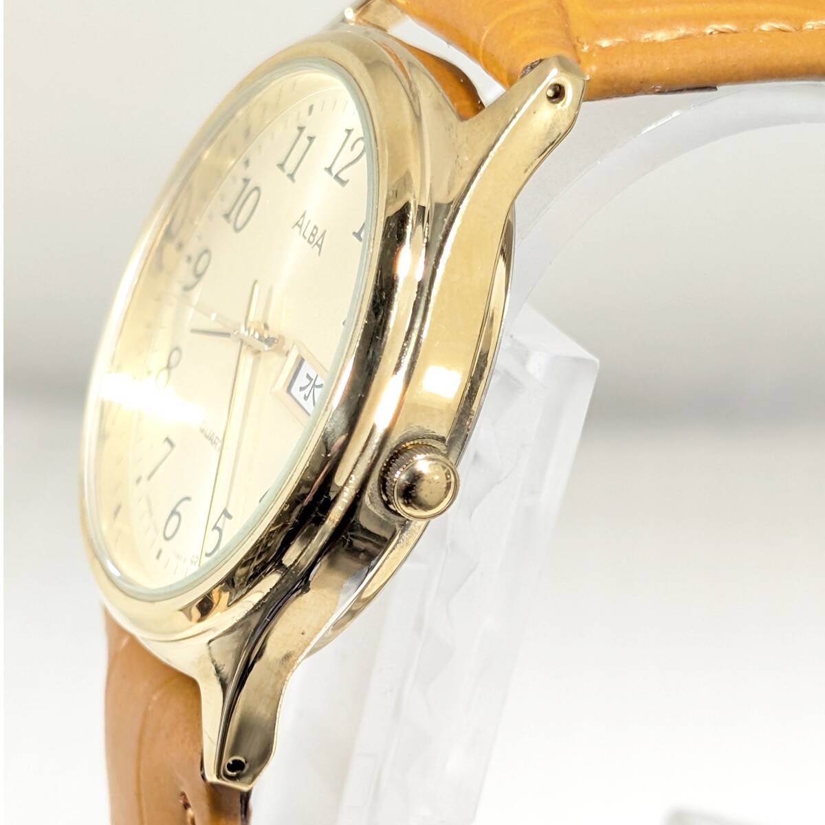 セイコー ALBA　メンズ 電池ベルト交換済み稼働品 S-86