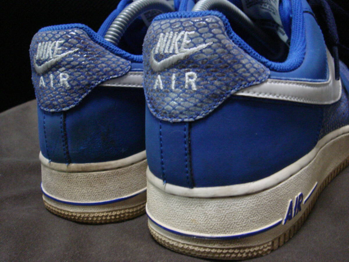 限定 NIKE ナイキ AIR FORCE 1 LOW エアフォース1 ブルー ヘビ柄 限定 NIKE ナイキ AIR FORCE 1 LOW エアフォース1 ブルー ヘビ柄