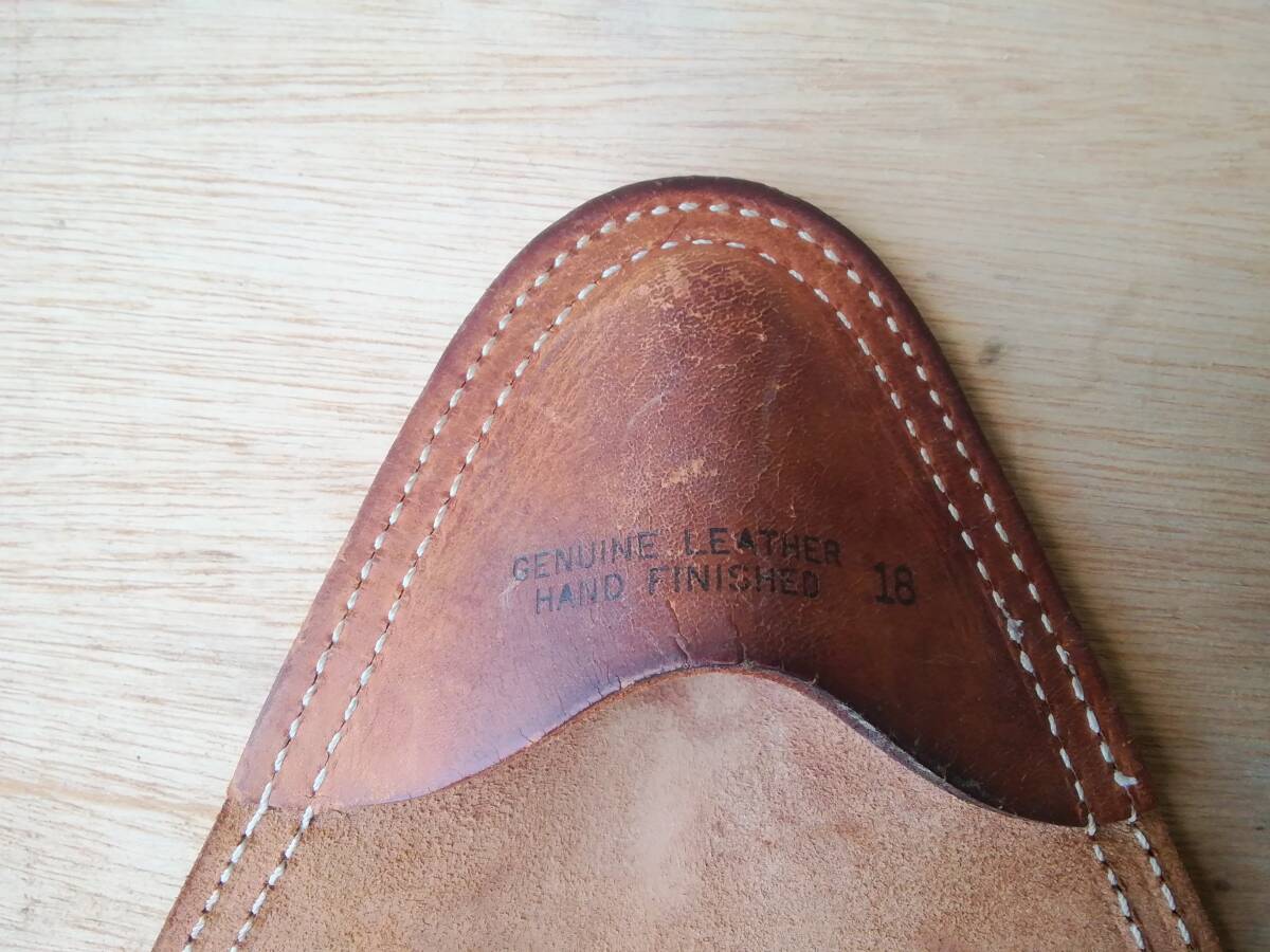 L.L.BEAN　ビーン　レザーフォールディングスツール　キャンプ　アウトドア　野宿　車載　椅子　イス　チェア　三脚　組み立て式