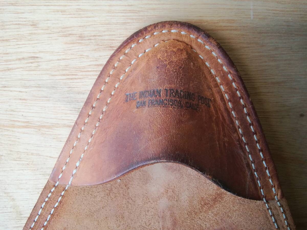 L.L.BEAN　ビーン　レザーフォールディングスツール　キャンプ　アウトドア　野宿　車載　椅子　イス　チェア　三脚　組み立て式