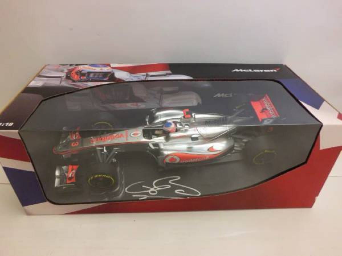 【希少】★☆★コレクション整理 ★☆★ 1/18 J.バトン直筆サイン入英国グランプリ'2012限定モデル ★☆★