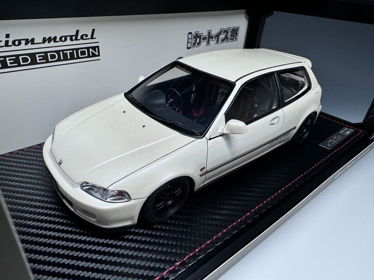 込】IG 1/18 ホンダ シビック EG6 パールホワイト 3041 B16A 込】IG 1/18 ホンダ シビック EG6 パールホワイト 3041 B16A