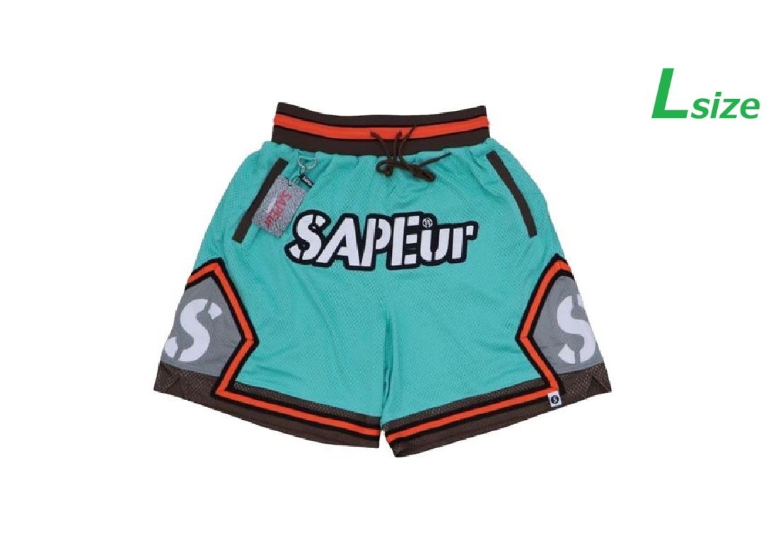 値下げSAPEur BASKET SHORTS ミント グリーン L サプール ハーフ 値下げSAPEur BASKET SHORTS ミント グリーン L サプール ハーフ