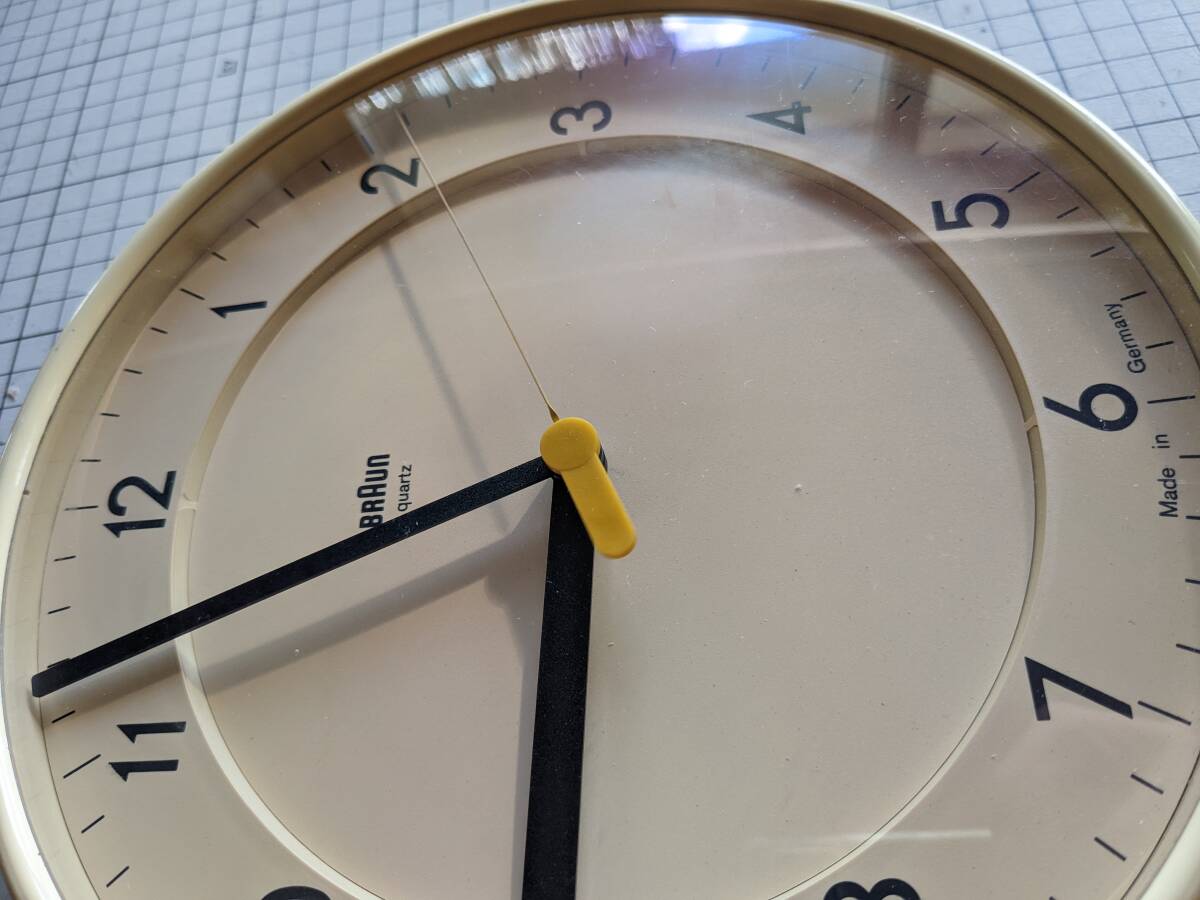 ブラウン braun 掛時計 動作品 ビンテージ ラムス ディーター ブラウン braun 掛時計 動作品 ビンテージ ラムス ディーター