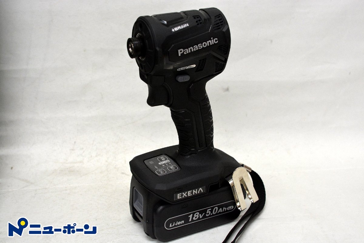 1D111★Panasonic パナソニック EZ1PD1J18D-B 充電インパクトドライバー 18V 5.0Ah×2★展示未使用品★＜ニューポーン＞