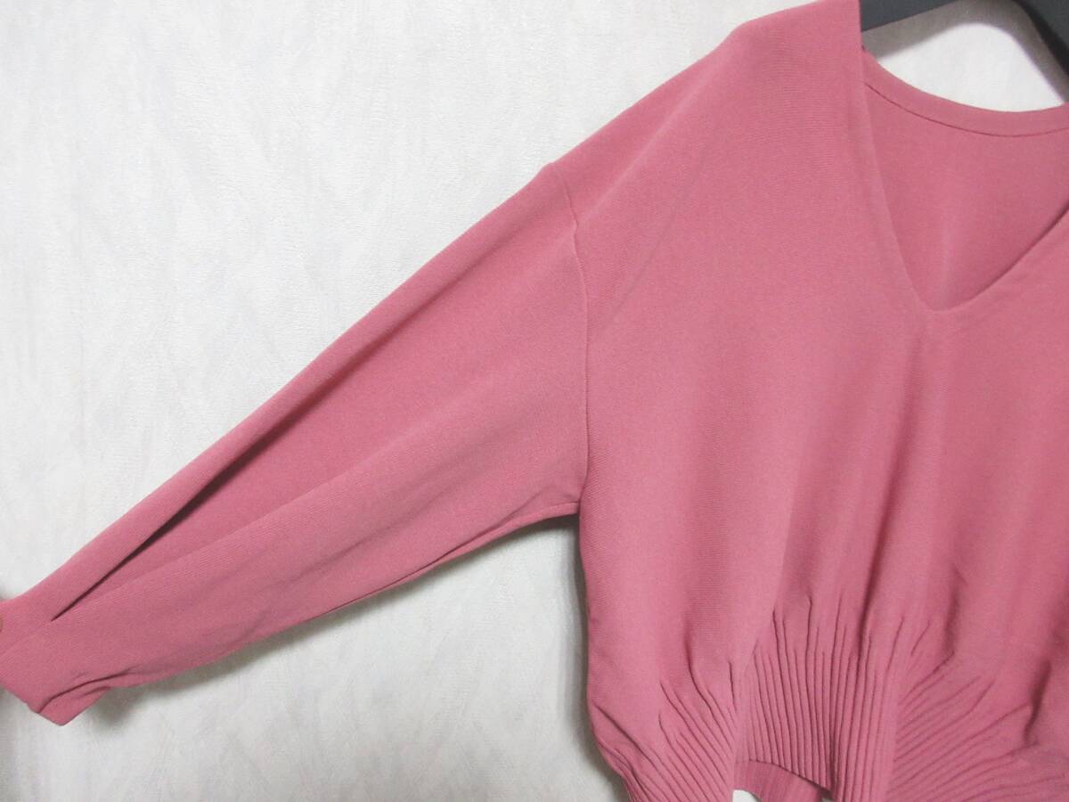 DES PRES デプレ 洗える アセテートストレッチ Vネックプルオーバー 22-02-81-02101 S yg6779_画像3