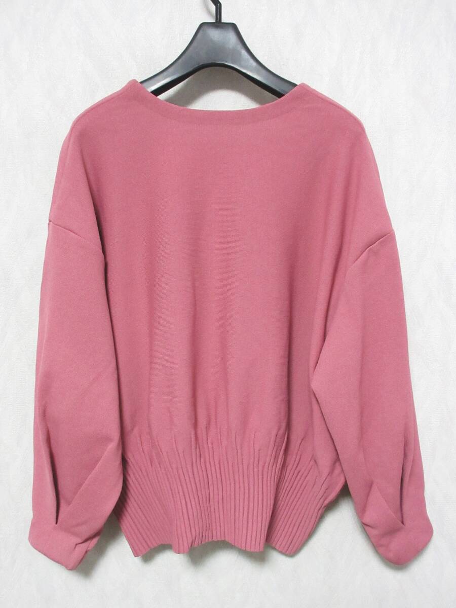 DES PRES デプレ 洗える アセテートストレッチ Vネックプルオーバー 22-02-81-02101 S yg6779_画像2