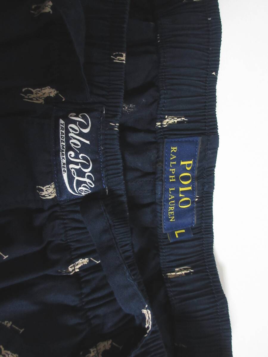 POLO RALPH LAUREN ポロ ラルフローレン ポニー イージーパンツ メンズ L ネイビー yg6791_画像4