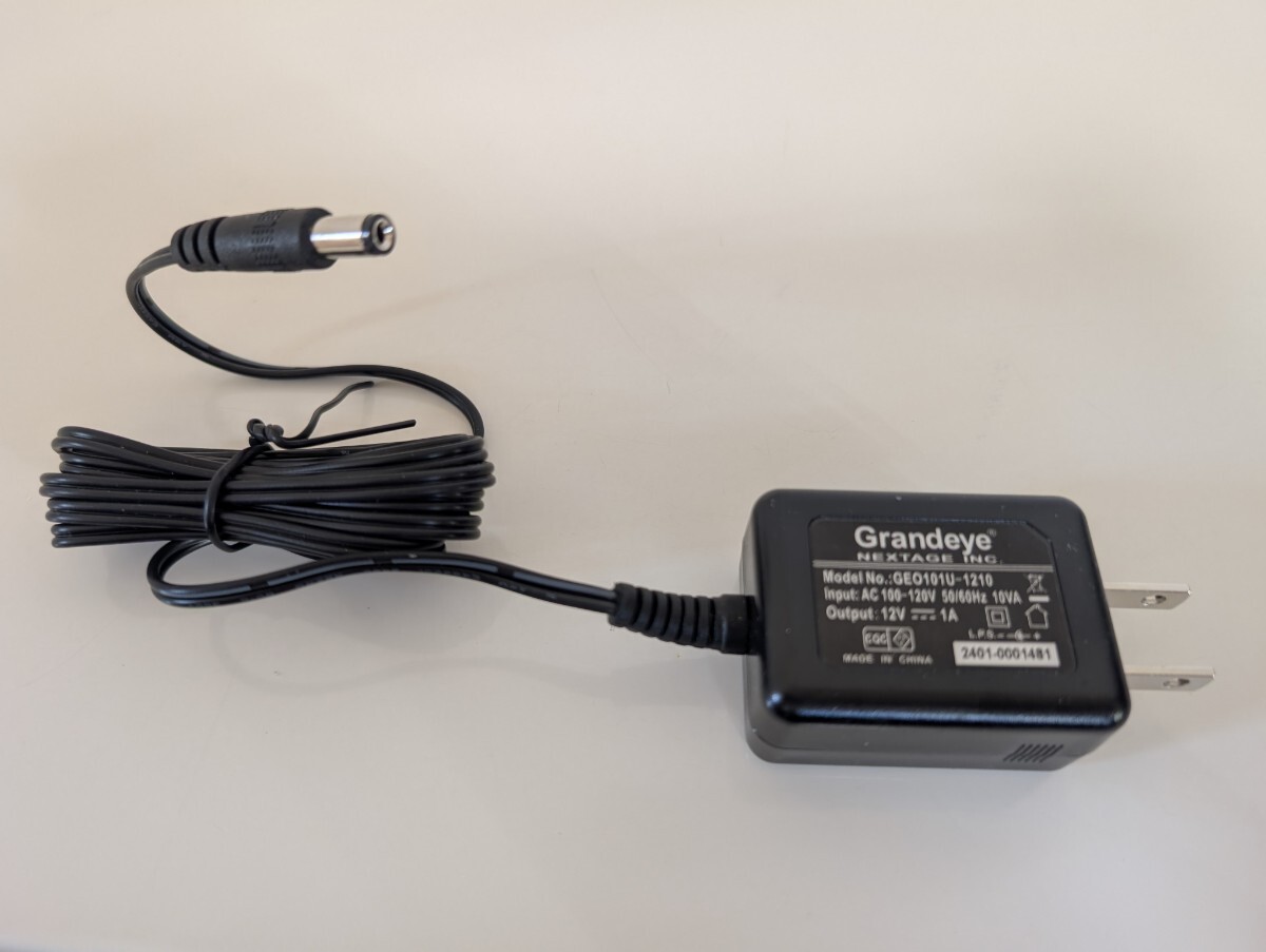 送料無料【新品】防犯カメラ　ACアダプタ Grandeye 出力12V 1A 型番GEO101U-1210　復(fù)數(shù)あり　電源コード　即発送　復(fù)數(shù)個(gè)あり