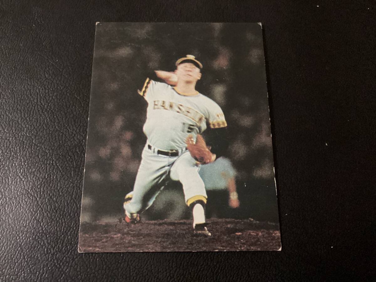  Calbee 77 год 200 departure удар линия ..( Hanshin )No.11 Professional Baseball карта 