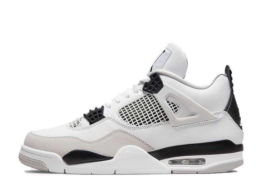 AIR JORDAN 4 RETRO "MILITARY BLACK" DH6927-111 (ホワイト/ブラック/ニュートラルグレー)